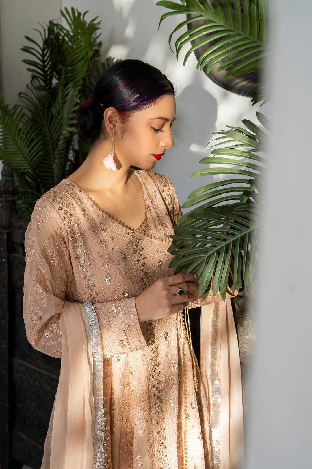 Manahils Stitched Formals Kurti 099