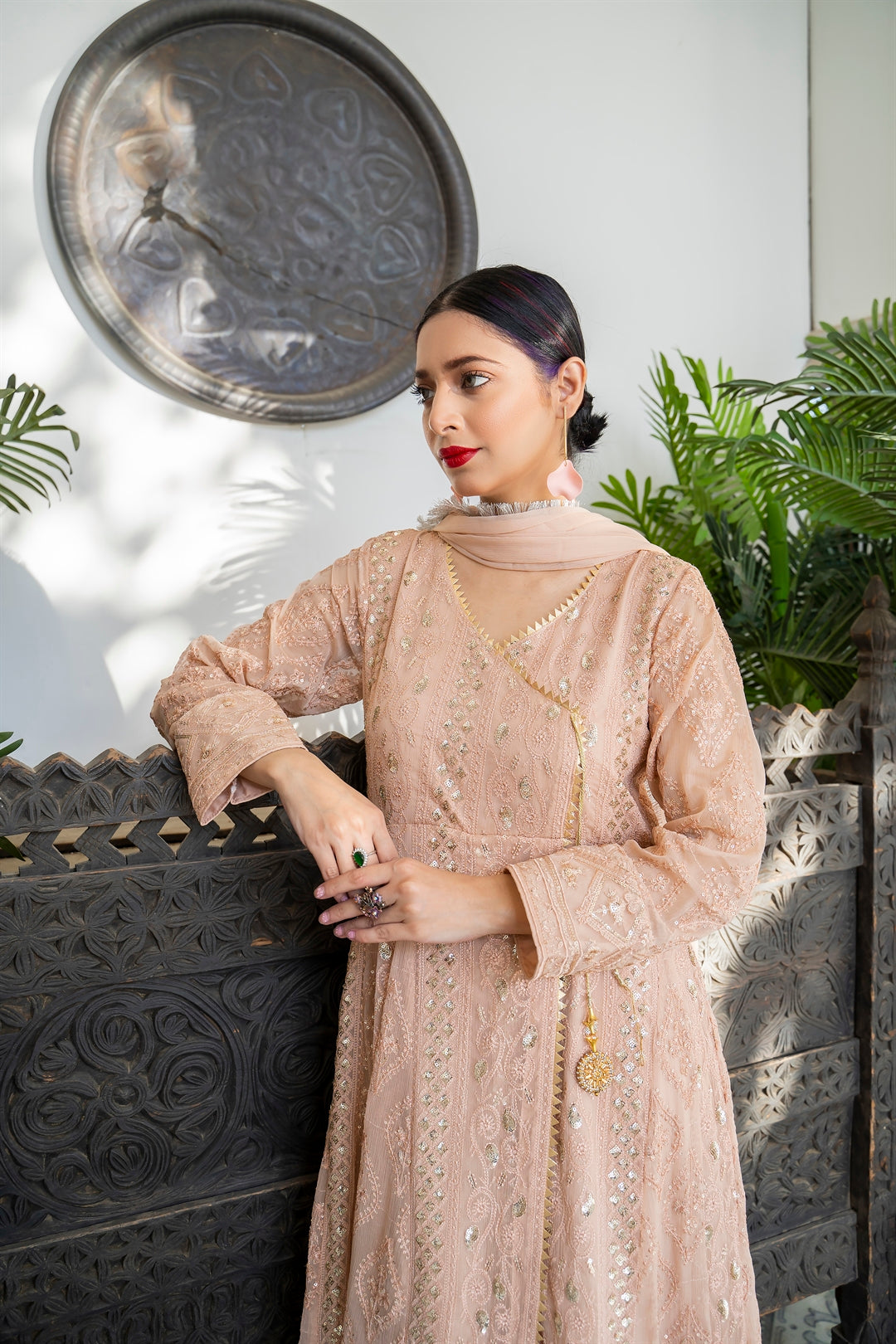 Manahils Stitched Formals Kurti 099