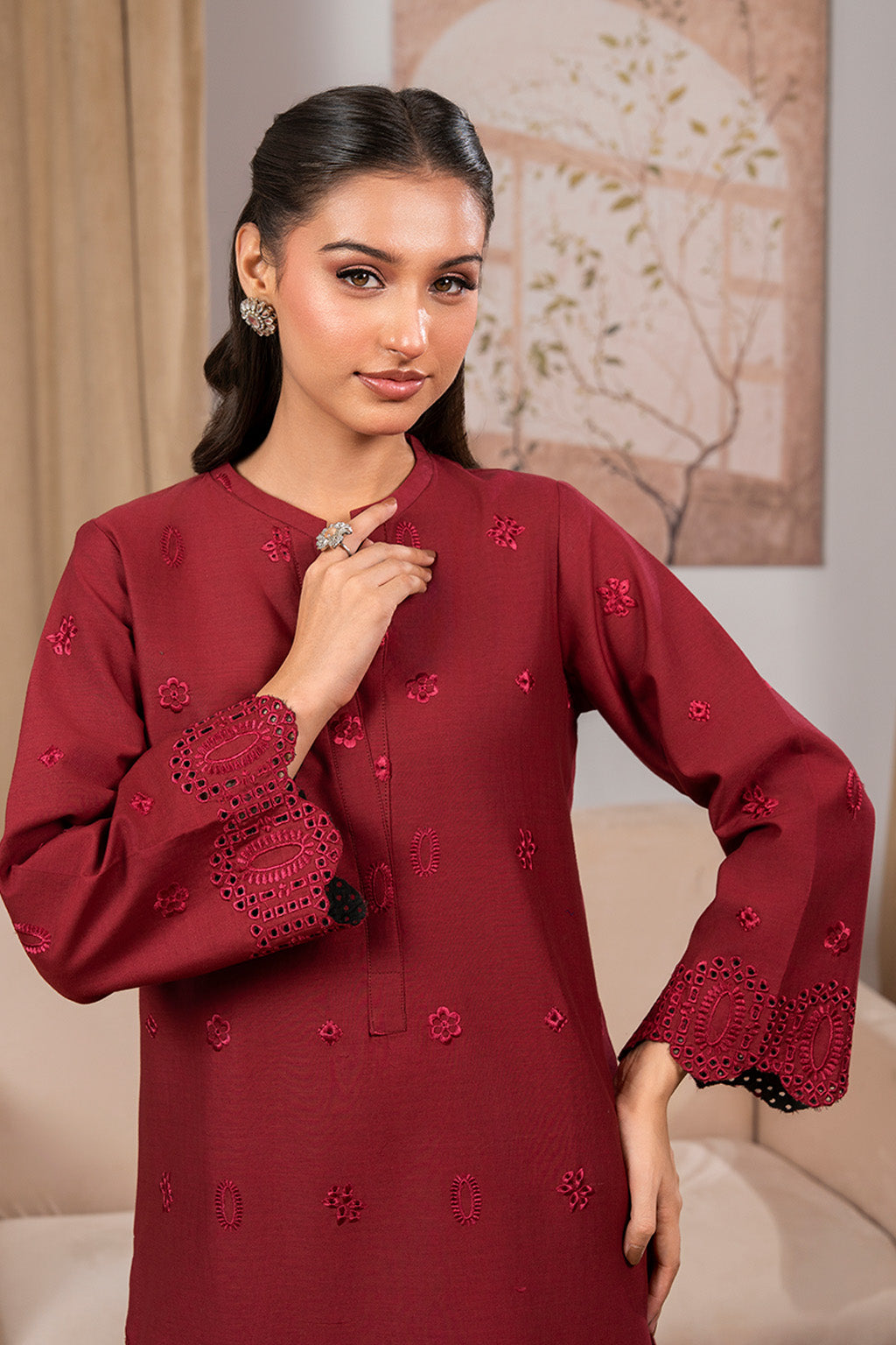 Solarie By Meeral Stitched 2 Piece Lawn Collection'2025-COR-008