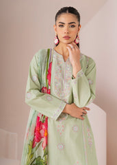 Meerak Stitched 3 Piece Emb Cotton Lawn Suit-7