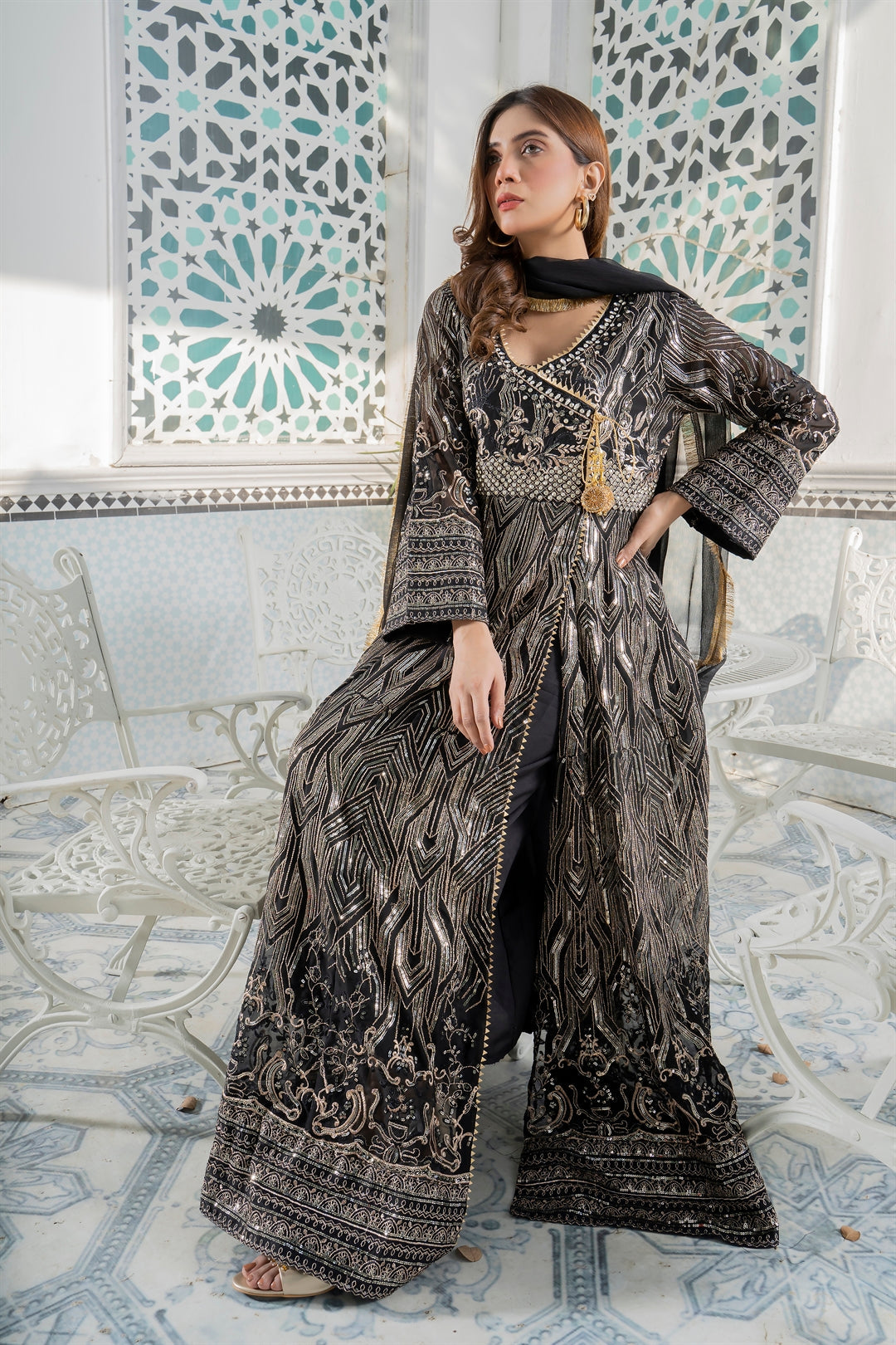 Manahils Stitched Formals Kurti 105