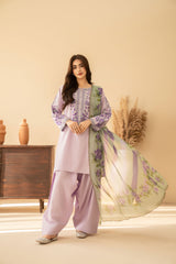 Tiraz Stitched 3 Piece Summer Suit-Arsh