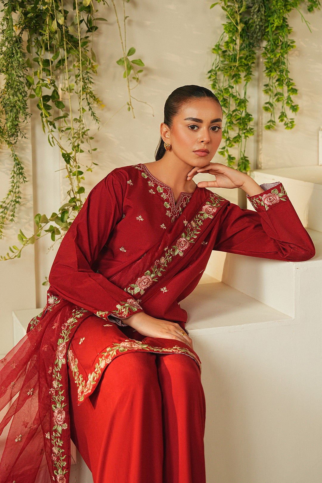 Summer Sky By Mannat Clothing Stitched Collection-Rose