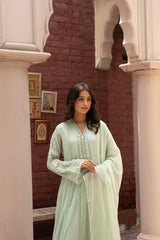Rang Nirala By Manahils Stitched 3 Piece Formals Collection'2025-K-165-PASTEL GREEN