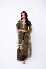 Khayat Stitched 3 Piece Kids Formals Collection'2025-RUSSET