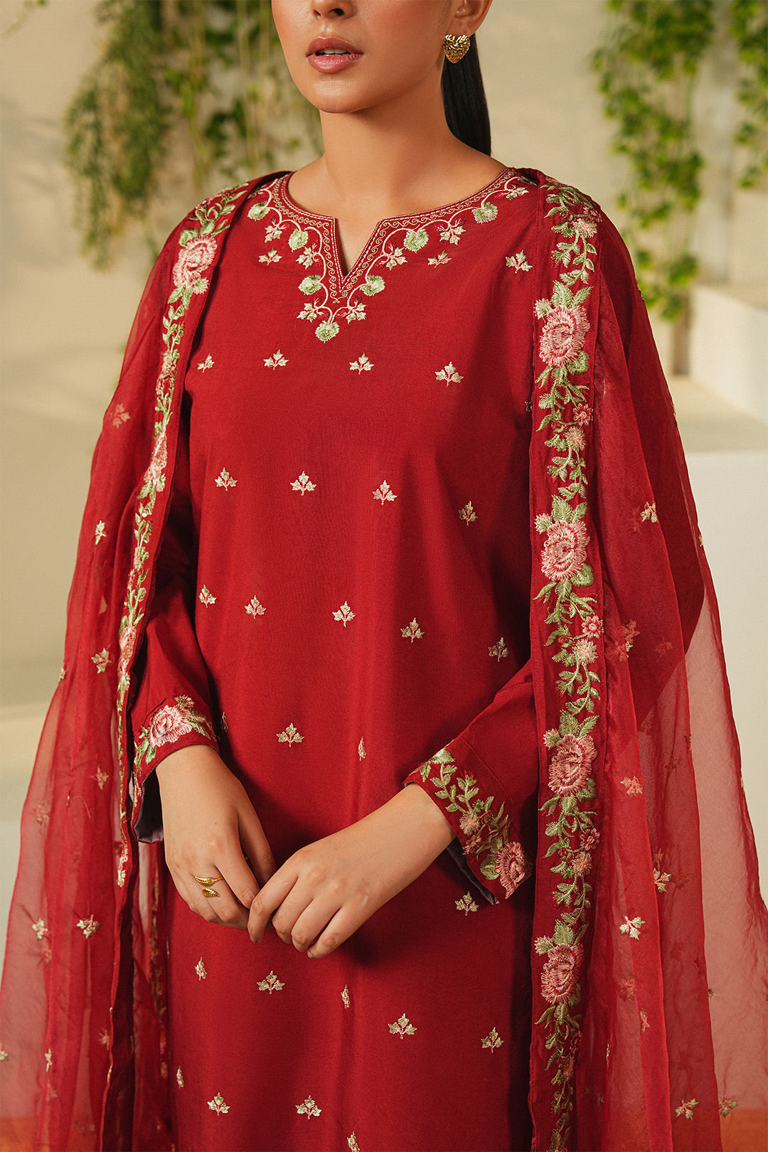 Summer Sky By Mannat Clothing Stitched Collection-Rose