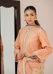 Meerak Stitched 3 Piece Emb Cotton Lawn Suit-6