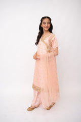 Khayat Stitched 3 Piece Formals Kids Suit-BLUSH