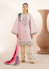 Meerak Stitched 3 Piece Emb Cotton Lawn Suit-3