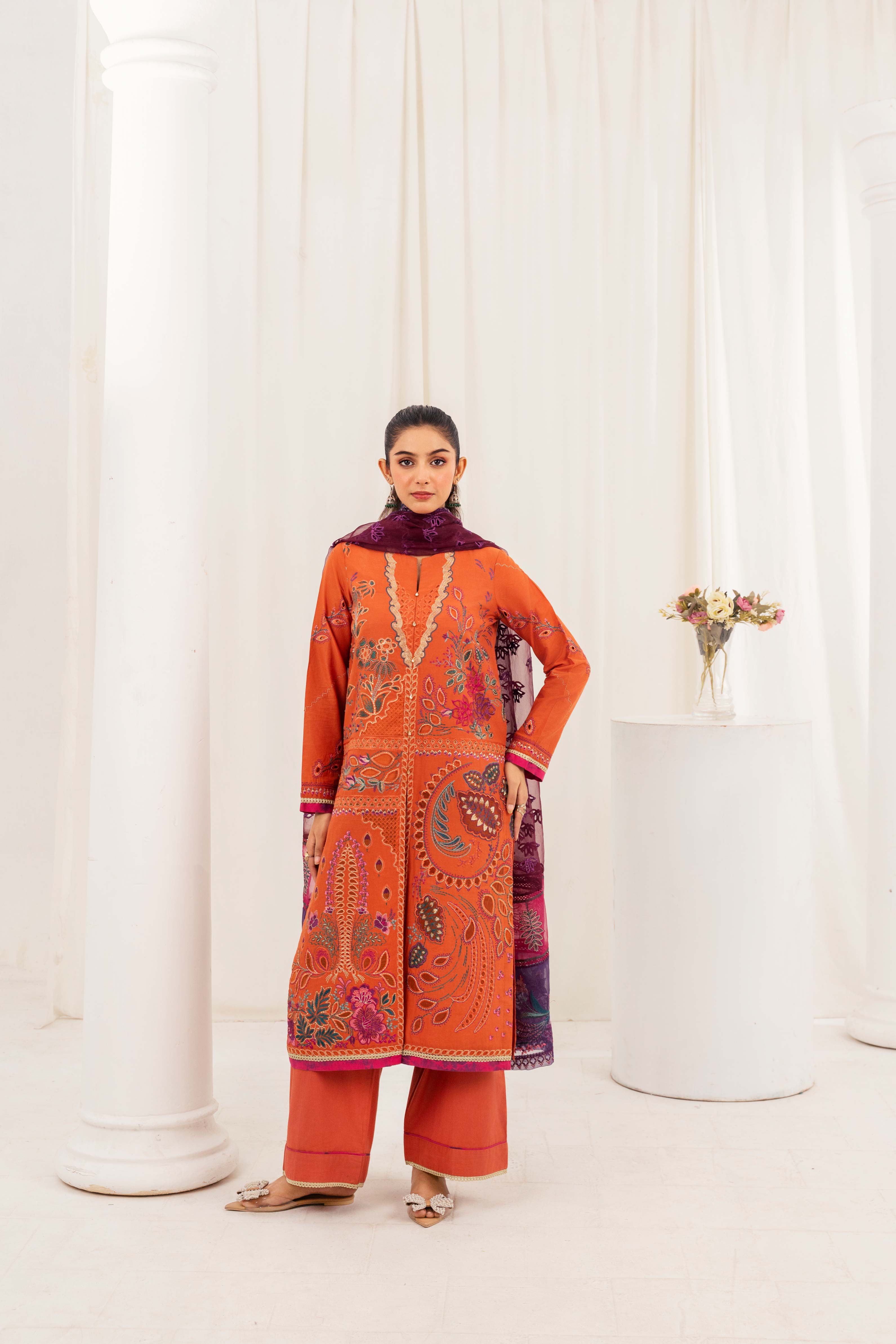 Aayra Stitched Summer Collection'2025-AY650 - Imperial Topaz 3Pc