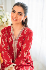 Floral Fusion by Panache Apparel Stitched Collection-Garnet