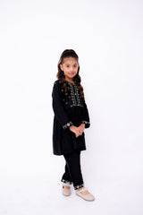Khayat Stitched 2 Piece Casual Winter Kids Suit-NOIR  - 2 PIECE