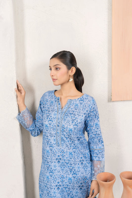 Ahlam By Safa Textile Eid Edit-Wrinkle printed Co-Ord-Set