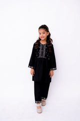 Khayat Stitched 2 Piece Casual Winter Kids Suit-NOIR  - 2 PIECE
