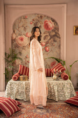 Rang Nirala By Manahils Stitched 3 Piece Formals Collection'2025-K-165-PEACH