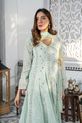 Manahils Stitched Formals Kurti 099