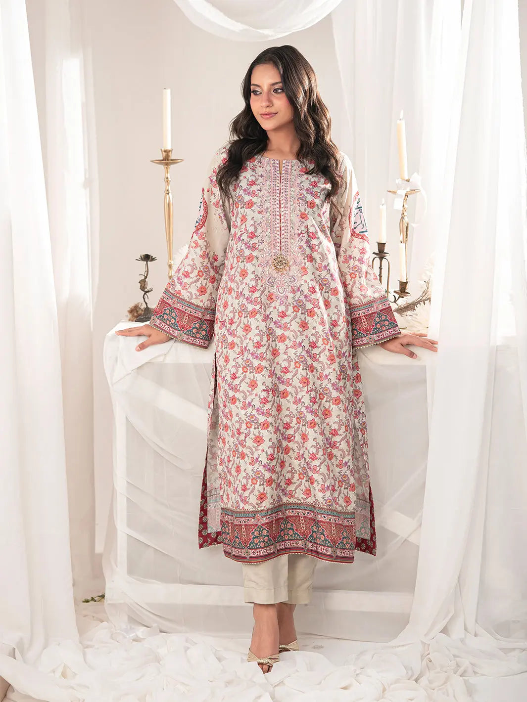 Umeed | 3 Piece | Embroidered | Off-white Tngmdstore