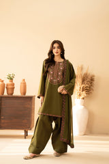 Tiraz Stitched 3 Piece Summer Suit-Nayel