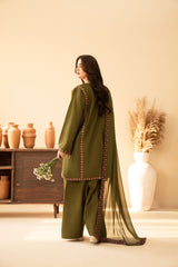 Tiraz Stitched 3 Piece Summer Suit-Nayel