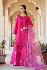 Esra Stitched 3 Piece Exclusive Silk Lawn Collection-OE-24-02