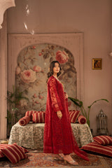 Rang Nirala By Manahils Stitched 3 Piece Formals Collection'2025-K-171-MAROON