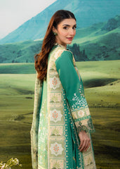 Meerak Stitched 3 Piece Emb Lawn Suit-Orchid