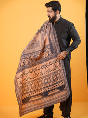 Tng By Md Men Shawl Collection-Taj Mahal Shawl (Brown - Men)
