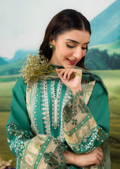 Meerak Stitched 3 Piece Emb Lawn Suit-Orchid