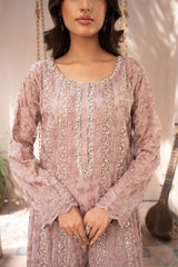 Rang Nirala By Manahils Stitched 3 Piece Formals Collection'2025-K-169-TEA ROSE PINK