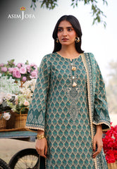 Asim Jofa Prints Unstitched Drop 1 Ajuub-04 Printed Lawn 3 Pcs