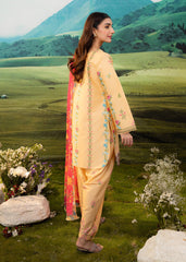 Meerak Stitched 3 Piece Emb Lawn Suit-Freesia