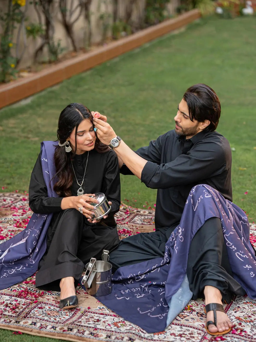 Jaun Elia Stole (Voilet Blue) TNG by MD