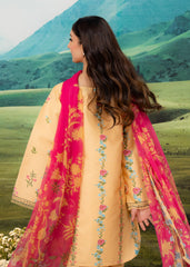 Meerak Stitched 3 Piece Emb Lawn Suit-Freesia