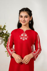 Khayat Stitched 2 Piece Emb Cotton Lawn Summer Suit-Redco-2oc