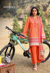 Asim Jofa Prints Unstitched Drop 1 Ajuub-08 Printed Lawn 3 Pcs