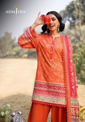 Asim Jofa Prints Unstitched Drop 1 Ajuub-08 Printed Lawn 3 Pcs