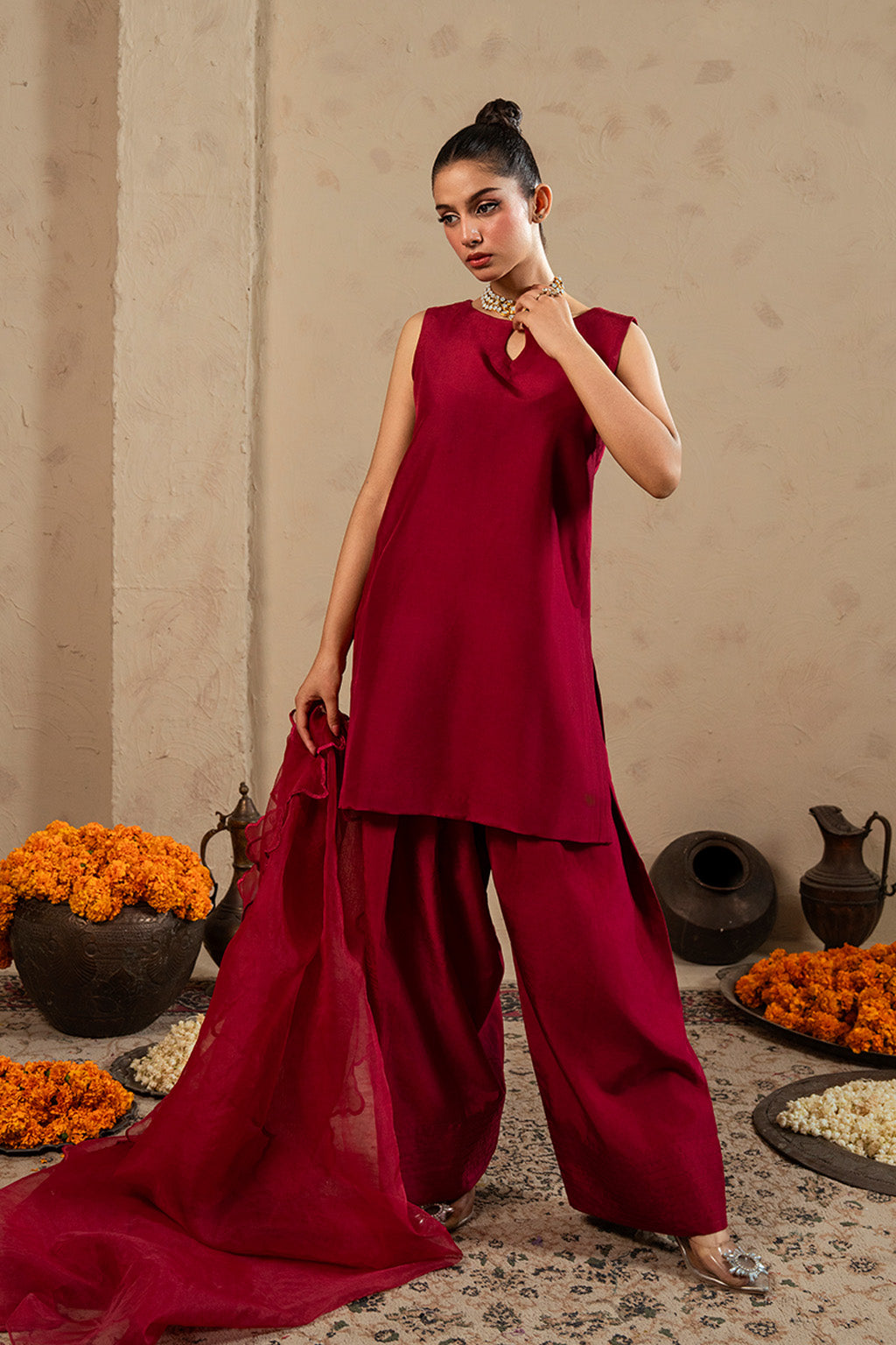 Celine By Meeral Stitched 3 Piece Lawn Collection'2025-SOL-003 - V2