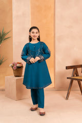 Khayat Stitched 2 Piece Casual Summer Kids Suit-Khayat - Blue