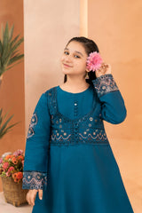 Khayat Stitched 2 Piece Casual Summer Kids Suit-Khayat - Blue