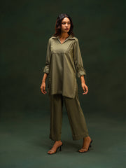 TNG By MD Aura | Co-Ord Set | Olive Green