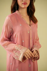 Satrang By Zouj Unstitched 3 Piece Formals Collection'2025-Petal Peach