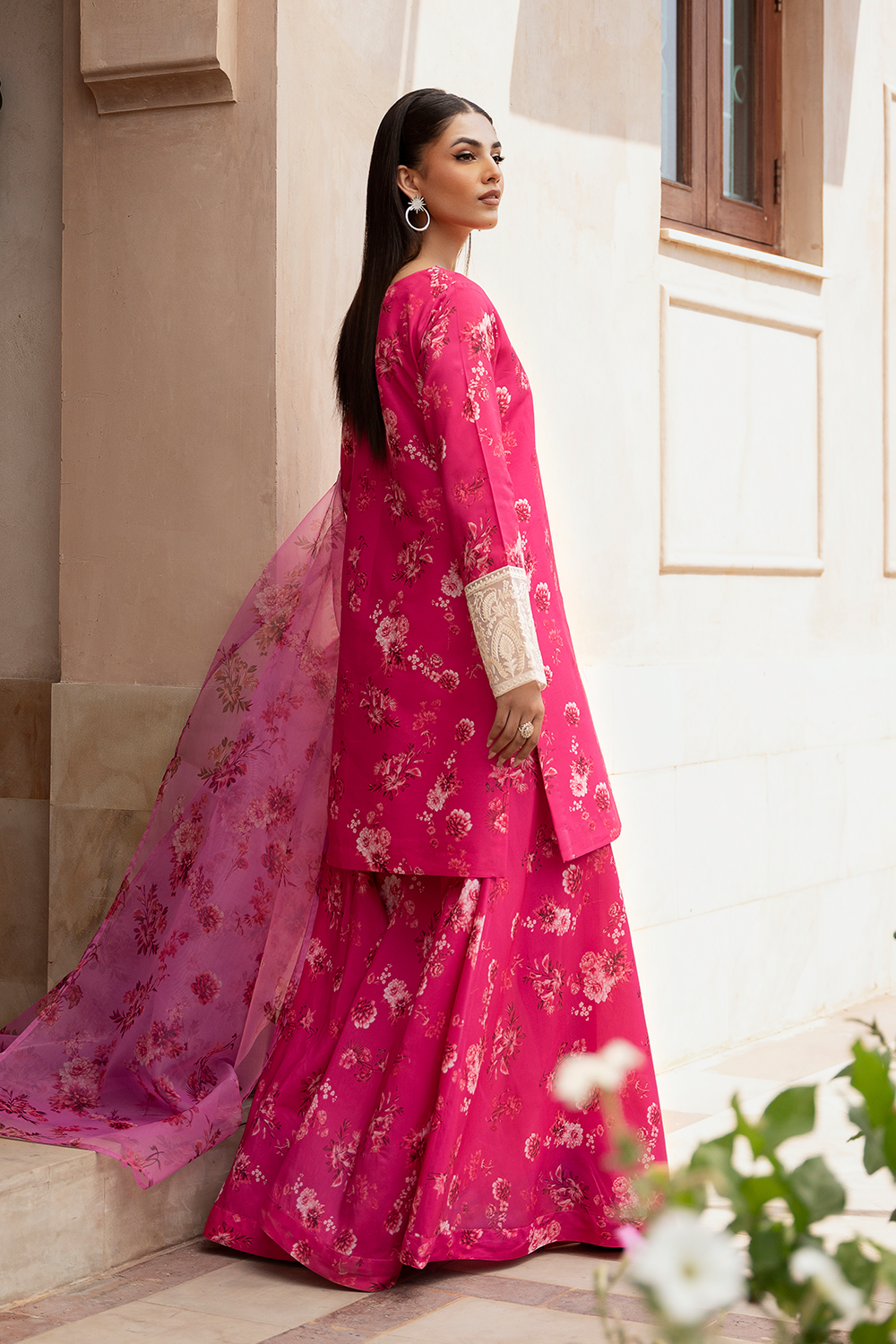 Esra Stitched 3 Piece Exclusive Silk Lawn Collection-OE-24-07