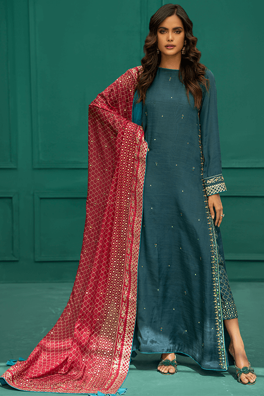 Zaaviay Stitched Eid Collection 2022  Meraki (Three Piece)