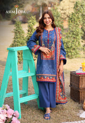 Asim Jofa Prints Unstitched Drop 1 Ajuub-10 Printed Lawn 3 Pcs