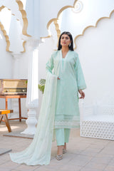 Threads & Weaves 3 PC - Embroidered Lawn Suit-L23210