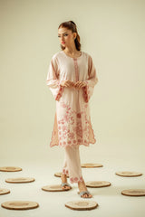 Signature Evening Wear By Zouj Stitched 2 Piece Summer Suit-Blush Celisse