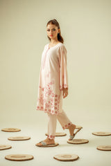 Signature Evening Wear By Zouj Stitched 2 Piece Summer Suit-Blush Celisse