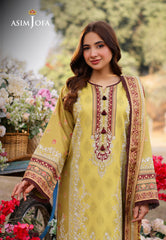 Asim Jofa Prints Unstitched Drop 1 Ajuub-02 Printed Lawn 3 Pcs