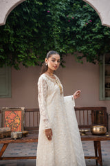 Rang Nirala By Manahils Stitched 3 Piece Formals Collection'2025-K-171-OFF WHITE