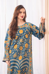 Midnight Baroque By Meerak Stitched 2 Piece Summer Suit-WILLOW